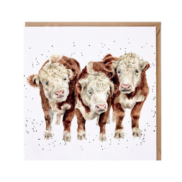Wrendale Designs 'Paddy, Percy and Pedro' Cow Card